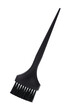 Professional styling tools, black nylon bristle hair dye brush isolated on white