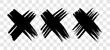 © dniprodd - Black brush cross symbol