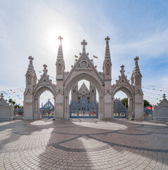 Wall Mural - Song Vinh church in Ba Ria Vung Tau, the church has Western Gothic architectural design. Built from 2011 to 2022, a popular place for people to take pictures and pray