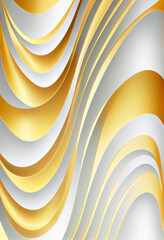 Aufkleber - abstract colorful wavy background, ai generation