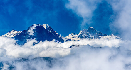 Canvas Print - Switzerland 2022, Beautiful view of the snow Alps