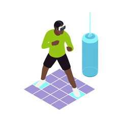 Sticker - VR Boxing Isometric Composition