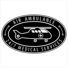 Wall Mural - Air Ambulance Helicopter Icon Y_2111002