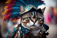 Cat Carnival In Historic Clothes