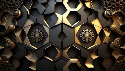 Wall Mural - 3D luxury business background