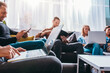 © alphaspirit - Team of people work together in office. Concept of teamwork and partnership