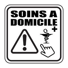 Sticker - Logo soins à domicile.