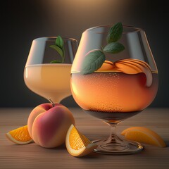 Peach cocktail