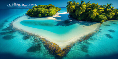 Wall Mural - Beautiful Caribbean islands.