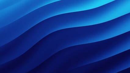 Blue gradient curve waves flowing. Abstract 3d background. Seamless looping