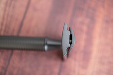 Safety Razor On A Wood Table Background