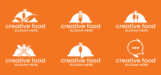 food logo design, modern food chef logo design concept cooking logo, Food, Restaurant vector.