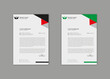 © Al Amin - letterhead template, creative Professional modern simple unique minimalist school hospital medical new elegant vector illustrator and clean corporate letterhead design print template.