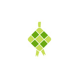 Fototapeta Pokój dzieciecy - ketupat icon logo vector design 