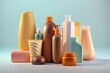 Cosmetic Bottles. Photo generative AI