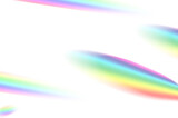 Fototapeta  - Abstract of blurred rainbow prism light overlay background for mockup and decorative