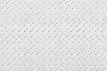 Abstract White Metal Diamond Plate Background