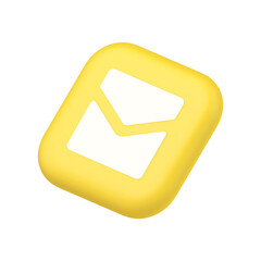 Poster - Email letter incoming message closed envelope mobile button symbol website icon 3d rendering