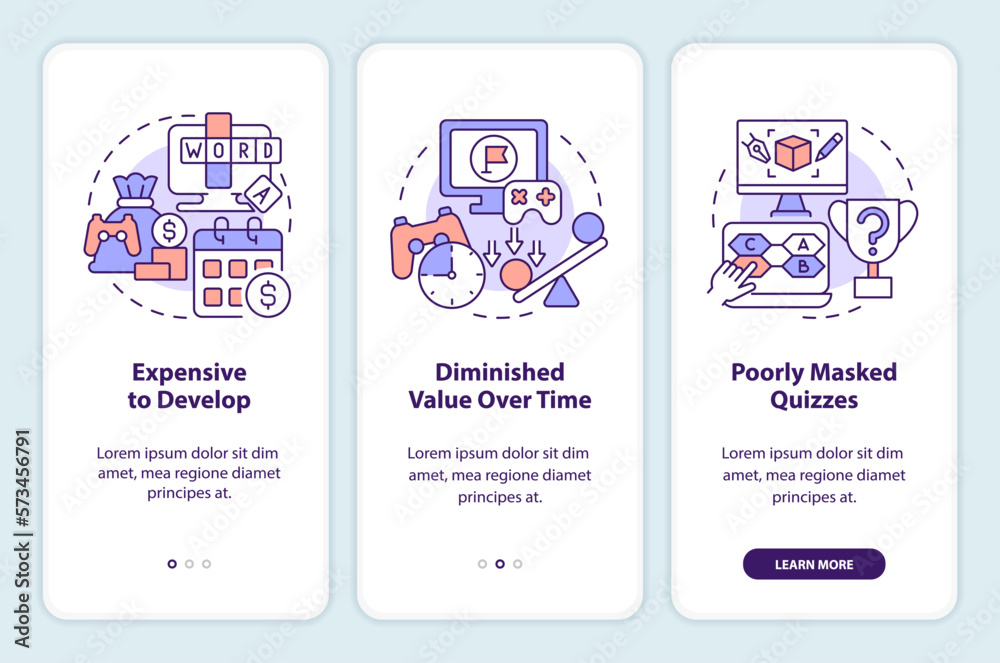 Gamification challenges in e learning onboarding mobile app screen ...