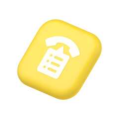 Poster - Call phone book contact list button cyberspace friends information communication 3d isometric icon