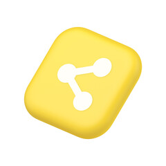 Poster - Decentralize compound connection encrypted network button cyberspace management 3d isometric icon