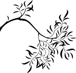 Wall Mural - Fourth Silhouette Plant