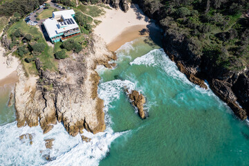 Wall Mural - Main Beach and North Gorge on North Stradbroke Island,