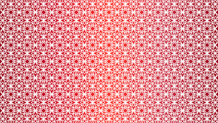 Sticker - Seamless pattern of floral islamic art with red color for ramadan design graphic in muslim culture and islam religion. Vector pattern that normally used for mosque ornamen or islamic design