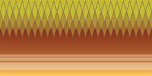 Yellow Brown Gradation Background With Yellow Fish Scales Motif And Horizontal White Stripes