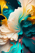 artistic fluid  yellow, white, pink, teal, blue apple/mac fluid swirl paint, vertical phone wallpaper, elegant abstract(generative ai) 3d render, vertical iphone, apple, samsung wallpaper backdrop, vi