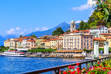 Wall Mural - Como Lake. Bellagio town. Italian traditional lake village. Italy, Europe.