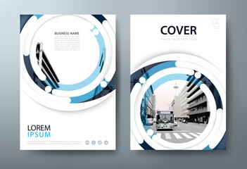 Wall Mural - Annual report brochure flyer design, Leaflet presentation, book cover templates, layout in A4 size