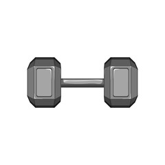 Poster - health dumbbell cartoon vector illustration