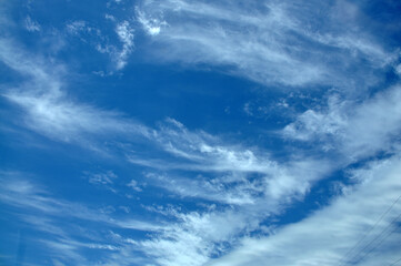 Poster - céu azul com nuvens 