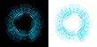 © Kal El BSF - futuristic circle hud blue glow transparent background