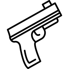 Wall Mural - Pistol Icon