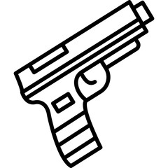 Wall Mural - Gun Icon