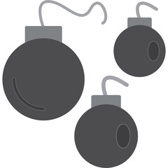 Wall Mural - Bombs Icon