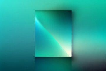 Canvas Print - abstract green background with gentle gradient. Generative AI