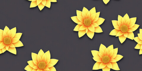 Wall Mural - lotus flowers seamless texture, pattern background (created with generative ai)