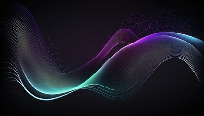 Wall Mural - Abstract modern wave glow line minimal clean background, AI generated