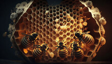 Bees In A Hive Generative AI	