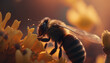 bee on a flower using ai