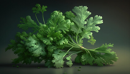 Poster - Fresh parsley generative AI	