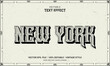 © sawrav97 - New york retro vintage style editable text effect