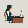 © Mihai - business woman working in office business woman