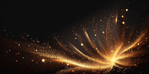 Abstract gold splash background