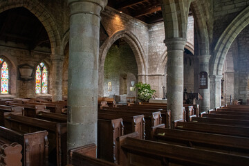 Wall Mural - Inside St Aidan's Church in Bamburgh, UK