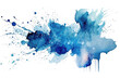 © premyuda - blue watercolor splatter stain texture background design.Generative AI