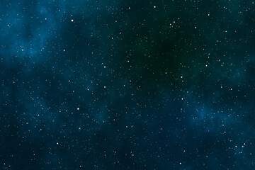 Wall Mural - starry night image with the blue galaxy in the cosmic space.